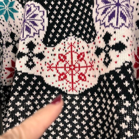 Vtg JJ Browne USA Fair Isle Nordic Holiday Christmas Unisex Sweater READ‎ - Picture 4 of 6